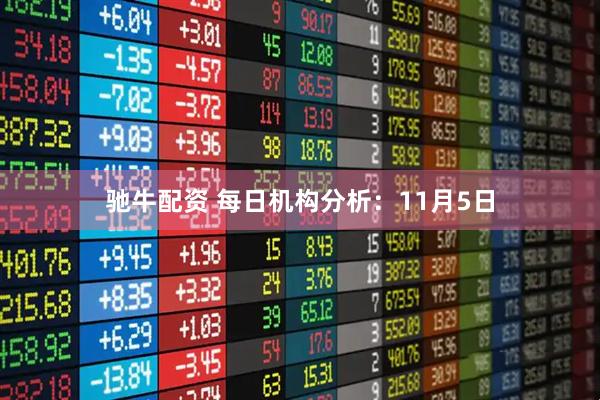 驰牛配资 每日机构分析：11月5日